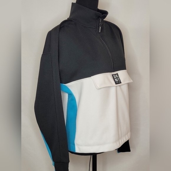 DKNY New York Sport Colorblock 1/2 Zip Pullover - Size S - Picture 6 of 13